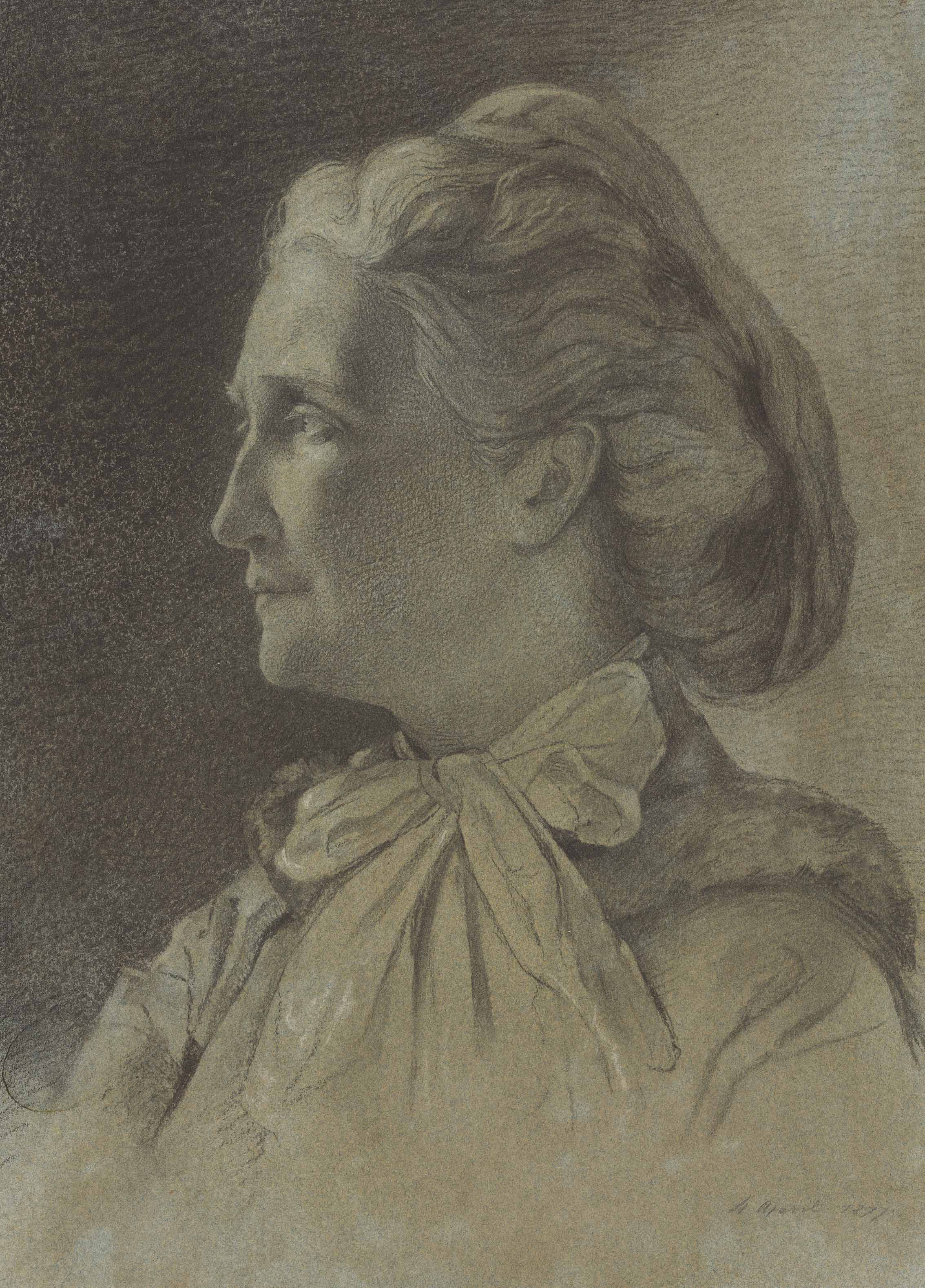 Anna Fries port&auml;tiert von Betsy Meyer im April 1877.