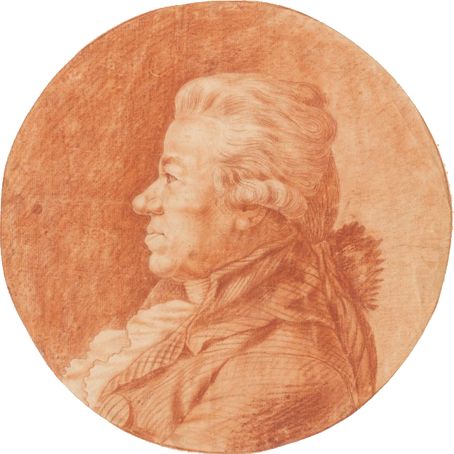 Daniel Chodowiecki, porträtiert von Jacob Rieter, nach 1791