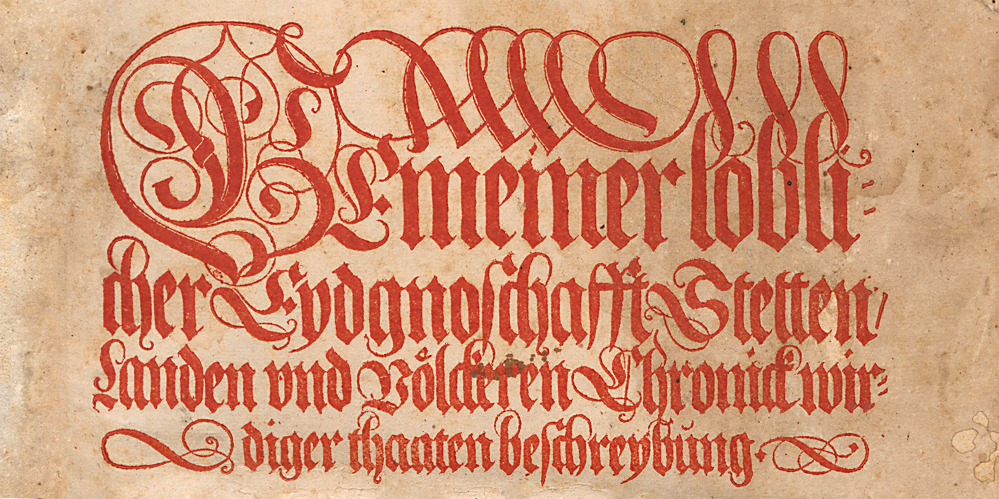 Die Chronik von Johannes Stumpf