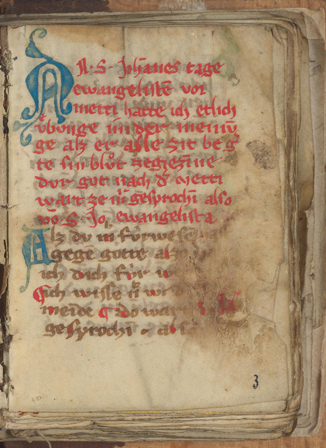Vermutlich in den 1320er Jahren schrieb Elsbeth von Oye im Zürcher Kloster Oetenbach ihre Offenbarungen nieder.