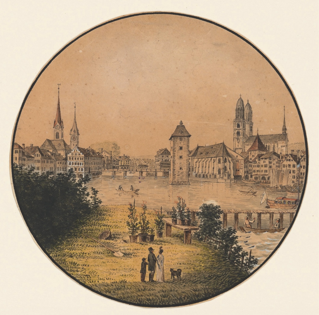 Zürich von der Bauschanze, 1814