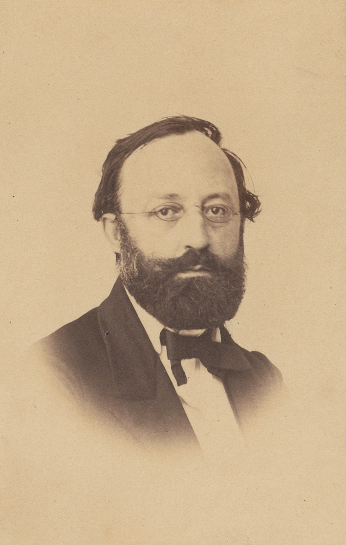Gottfried Keller im Alter von etwa 40 Jahren, um 1860. Foto von Adolf Grimminger. ZB Z&uuml;rich.