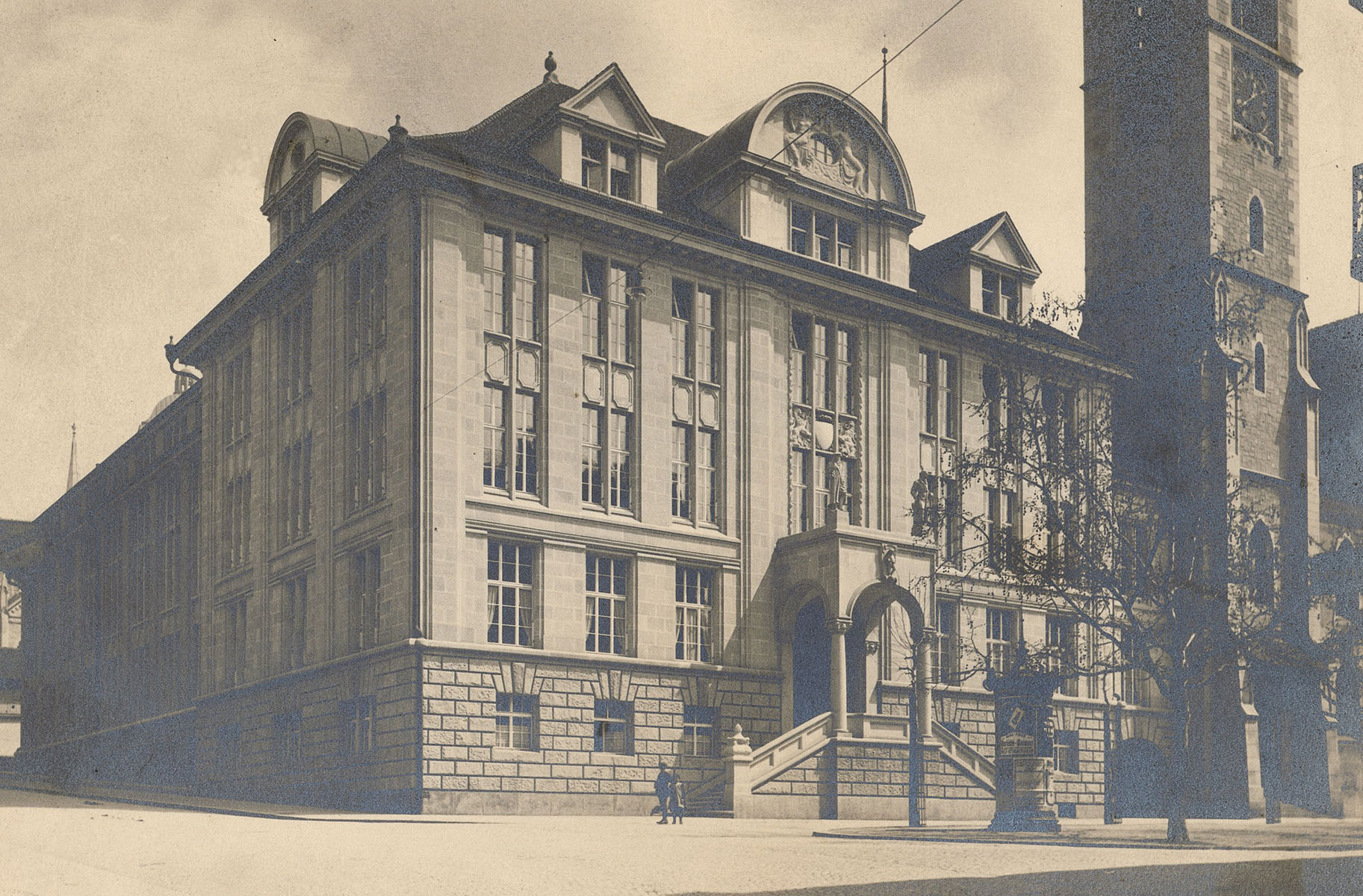 Die ZB Zürich 1919. Joyce schreibt sich am 3. August 1917 als Benutzer Nr. 814 ein <br />(Bild: ZBZ)