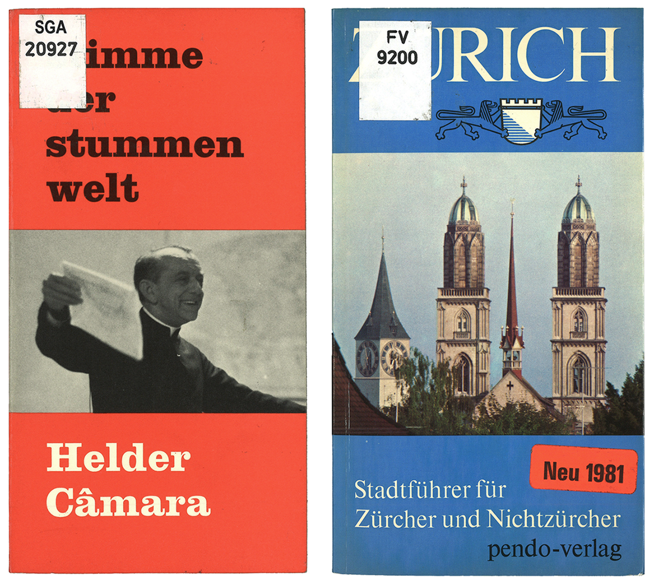 Links das erste, rechts das wohl bekannteste Buch des Pendo Verlags. (Bild: ZB Zürich) 