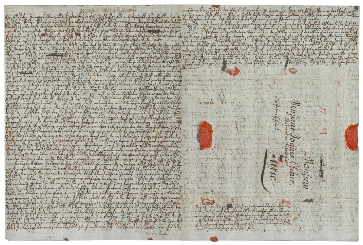 Keine Angst vor alten Schriften! Handgeschriebene Briefe sind gelegentlich eine Herausforderung. (Bild: ZB Zürich, FA Hirzel 366)