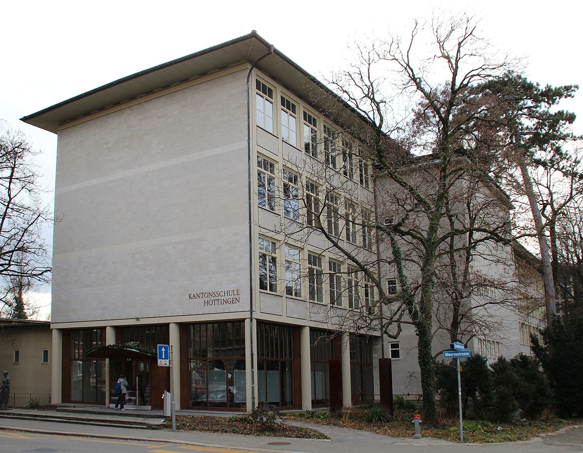 Gottfried Keller school house (built 1946–1948), now the Hottingen Cantonal School