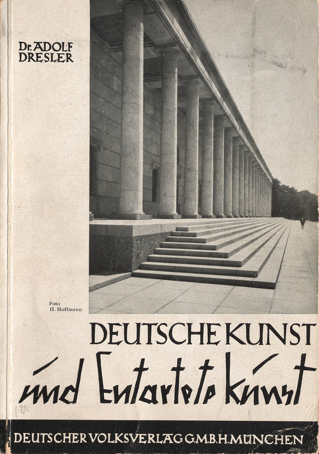 In seinem Buch «Deutsche Kunst und Entartete Kunst» stellt Adolf Dresler 1938 auch Kokoschka an den Pranger. Das Exemplar im Nachlass des Künstlers weist verschiedene Randnotizen auf (ZBZ, Nachl. O. Kokoschka 661)