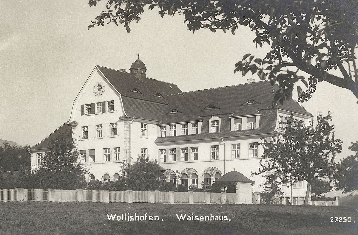 The orphanage in Wollishofen in the 1910s or 1920s (image: ZB Zürich)