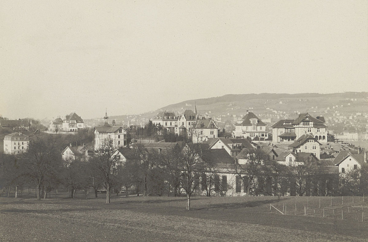Wollishofen in around 1906, photographed by Robert Breitinger