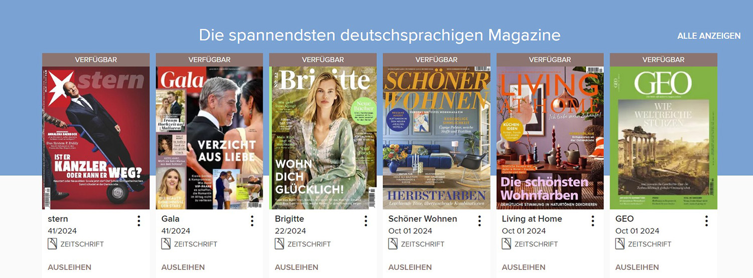 Ein Spaziergang durch den «virtuellen Zeitschriftenkiosk»