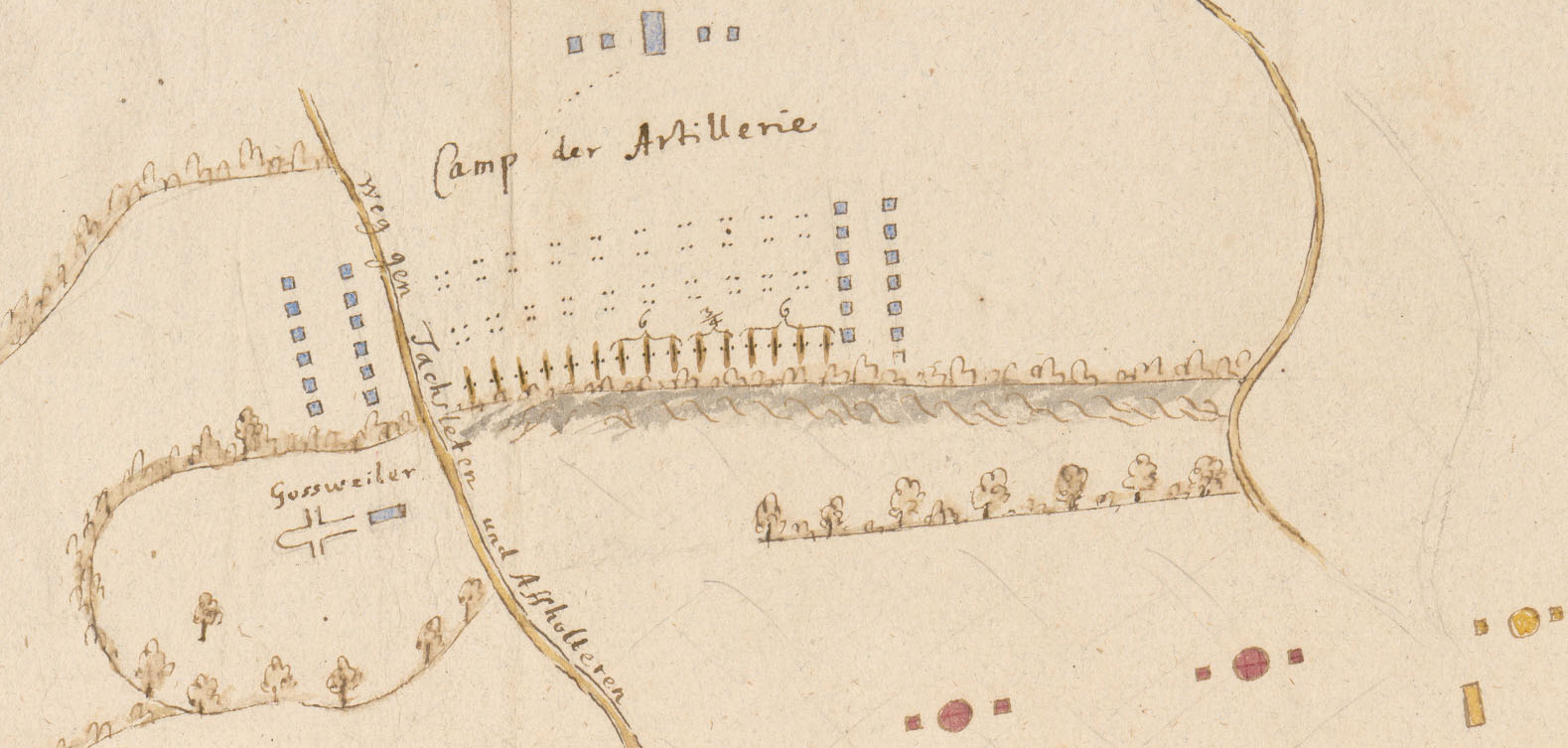 Situationspläne aus dem Zweiten Villmergerkrieg