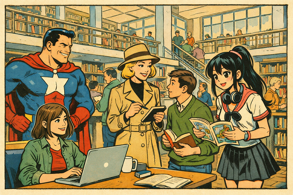 Die bunten Seiten der Bibliothek: Comics